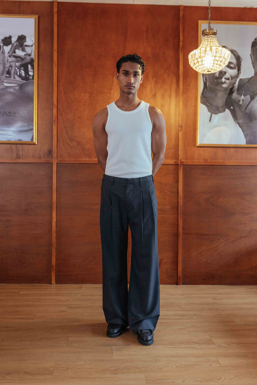 Dylan Wool Trousers, Charcoal – 33mm