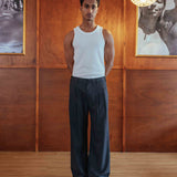 Dylan Wool Trousers, Charcoal