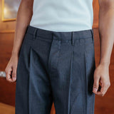 Dylan Wool Trousers, Charcoal