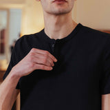Nils Henley T-Shirt, Black