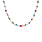 Alessia Necklace, Silver