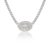 Bronco Necklace, Silver