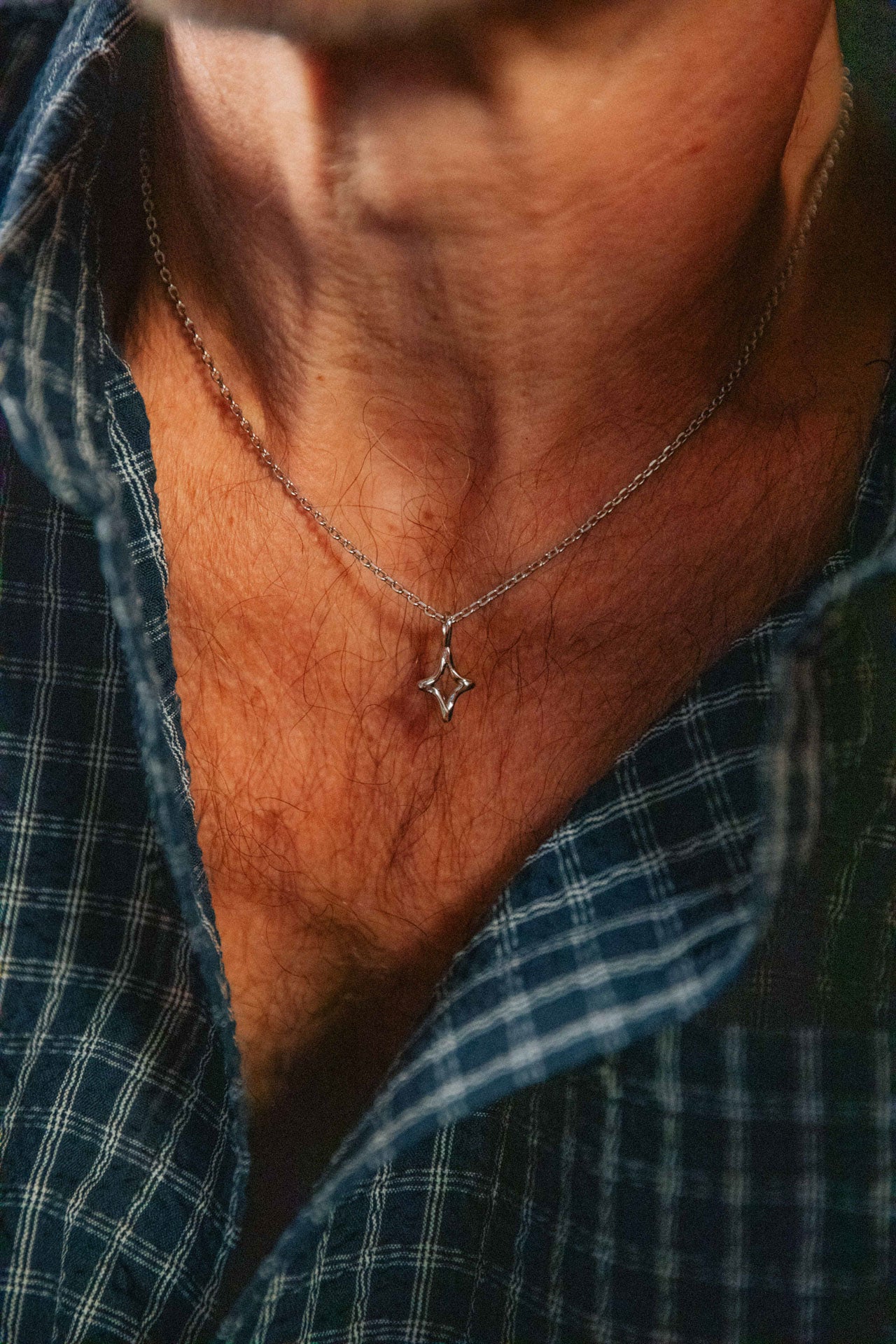 Ansel Silver Necklace | 33mm - Inspired by Nostalgia