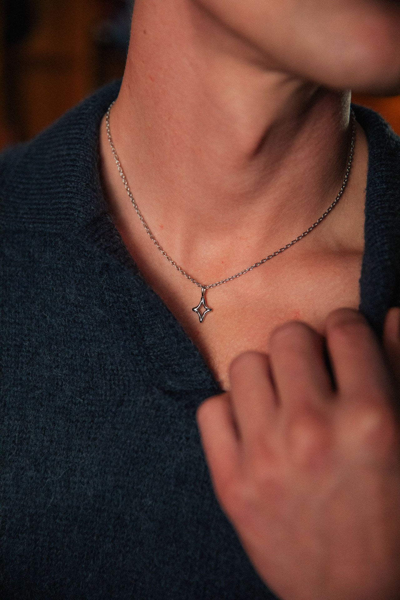 Ansel Silver Necklace | 33mm - Inspired by Nostalgia