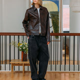 Zayn Leather Jacket, Brown