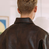 Zayn Leather Jacket, Brown