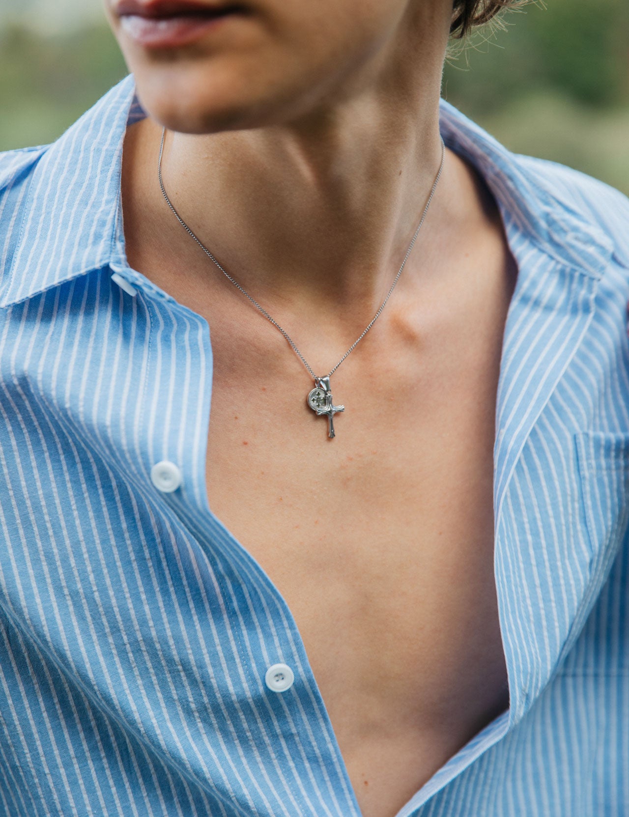 Enrico Necklace, Silver