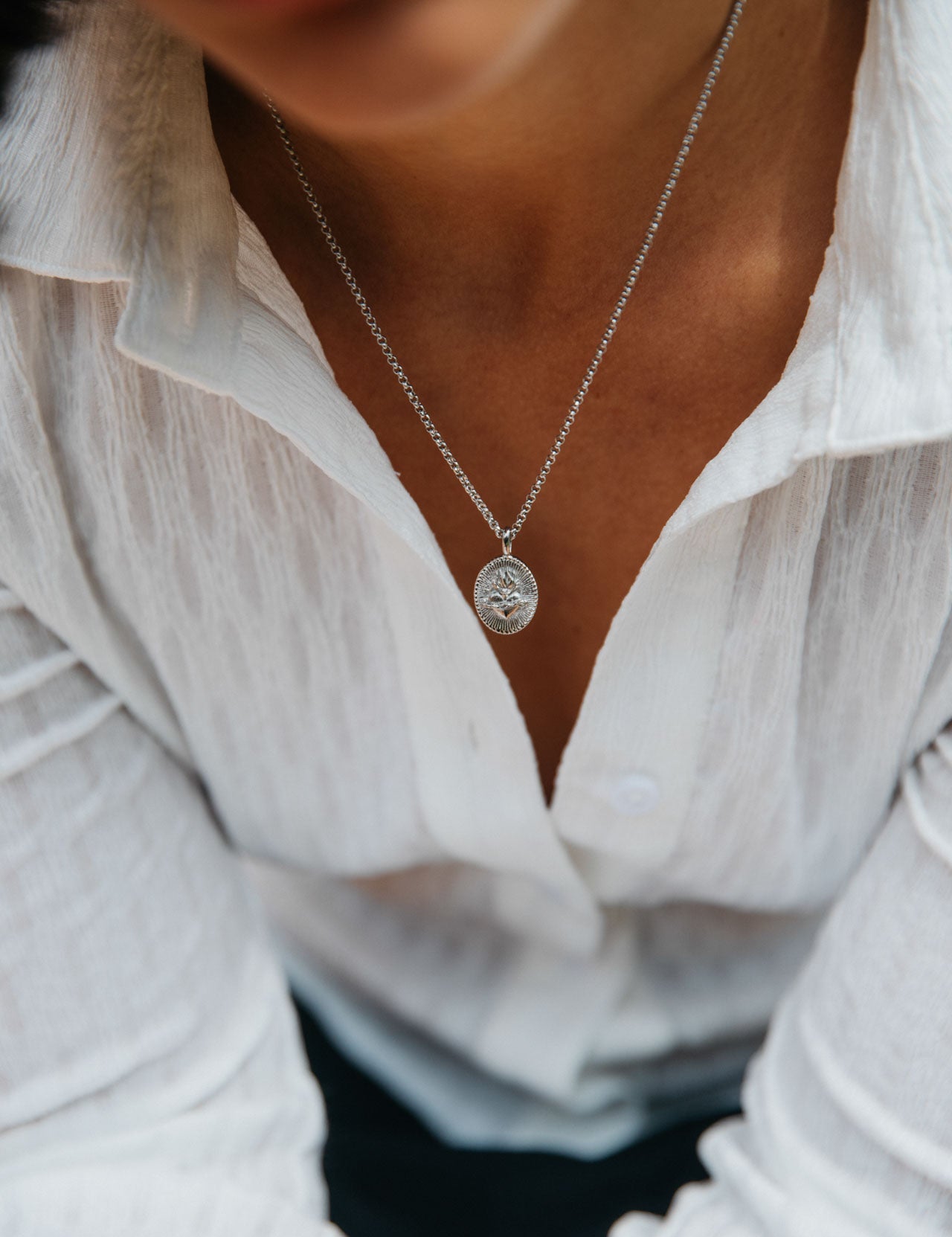 Lazare Necklace, Silver