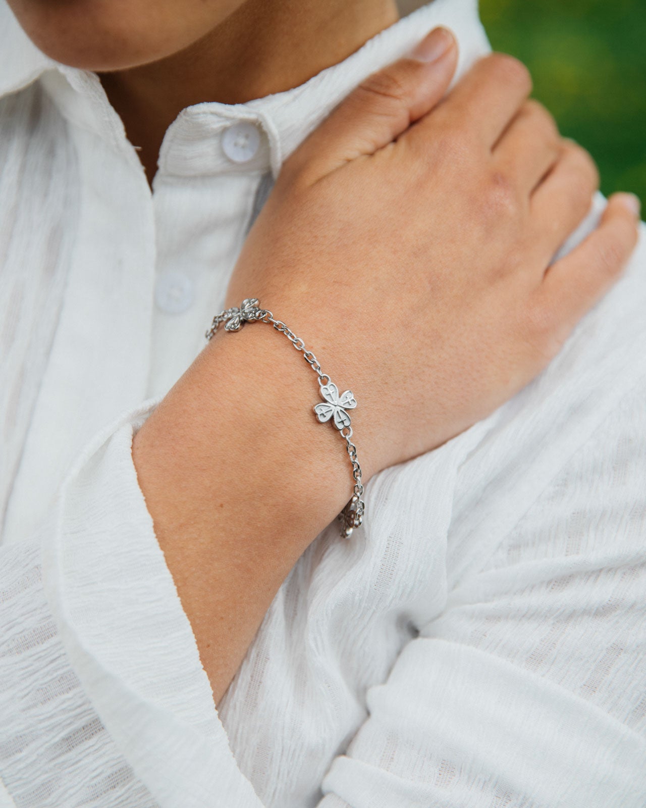 Caden Bracelet, Silver
