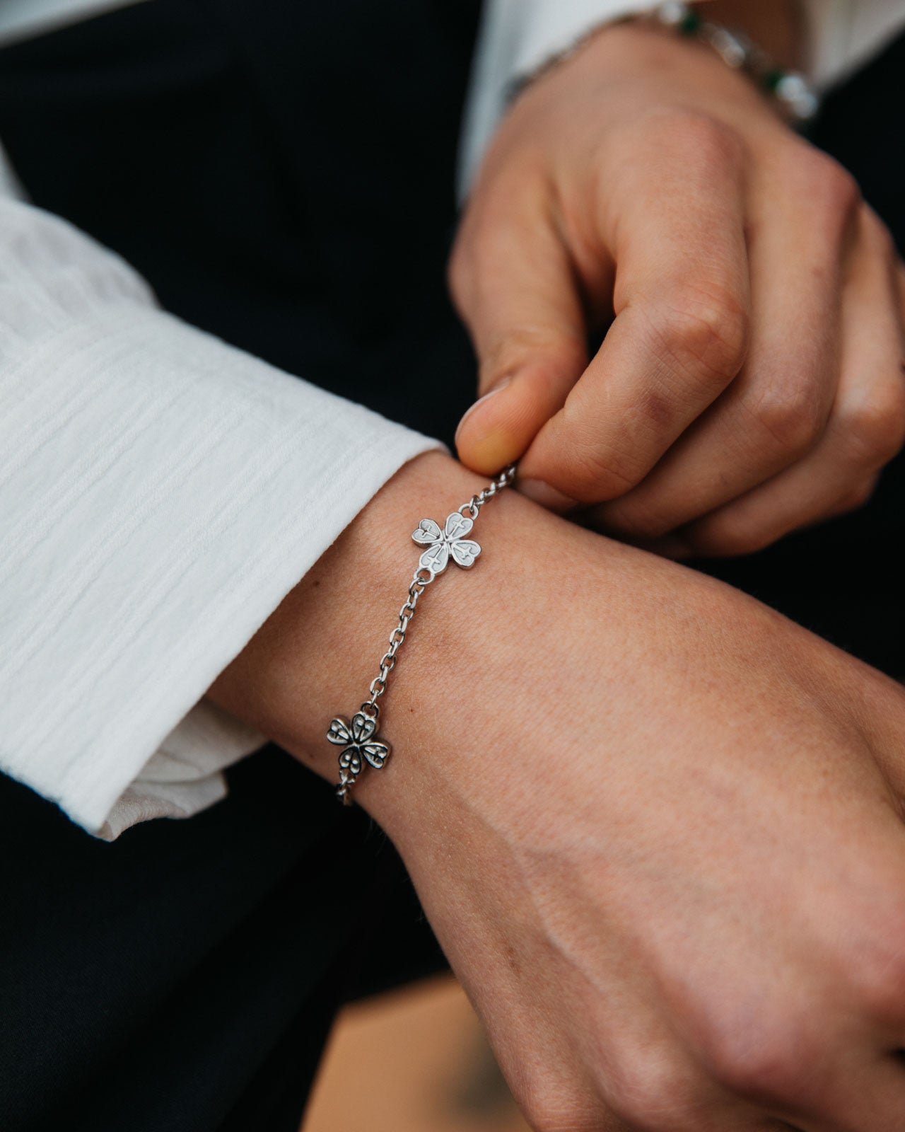 Caden Bracelet, Silver