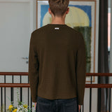Micah Waffle Jumper, Khaki