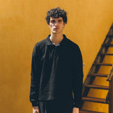 Mateo Cotton Polo, Black