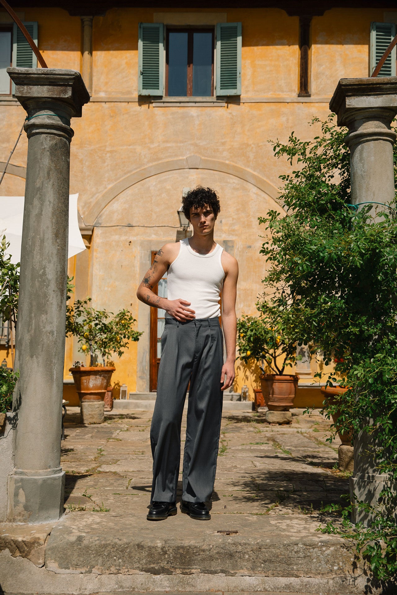 Dylan Grey Trousers | 33mm - Inspired by Nostalgia