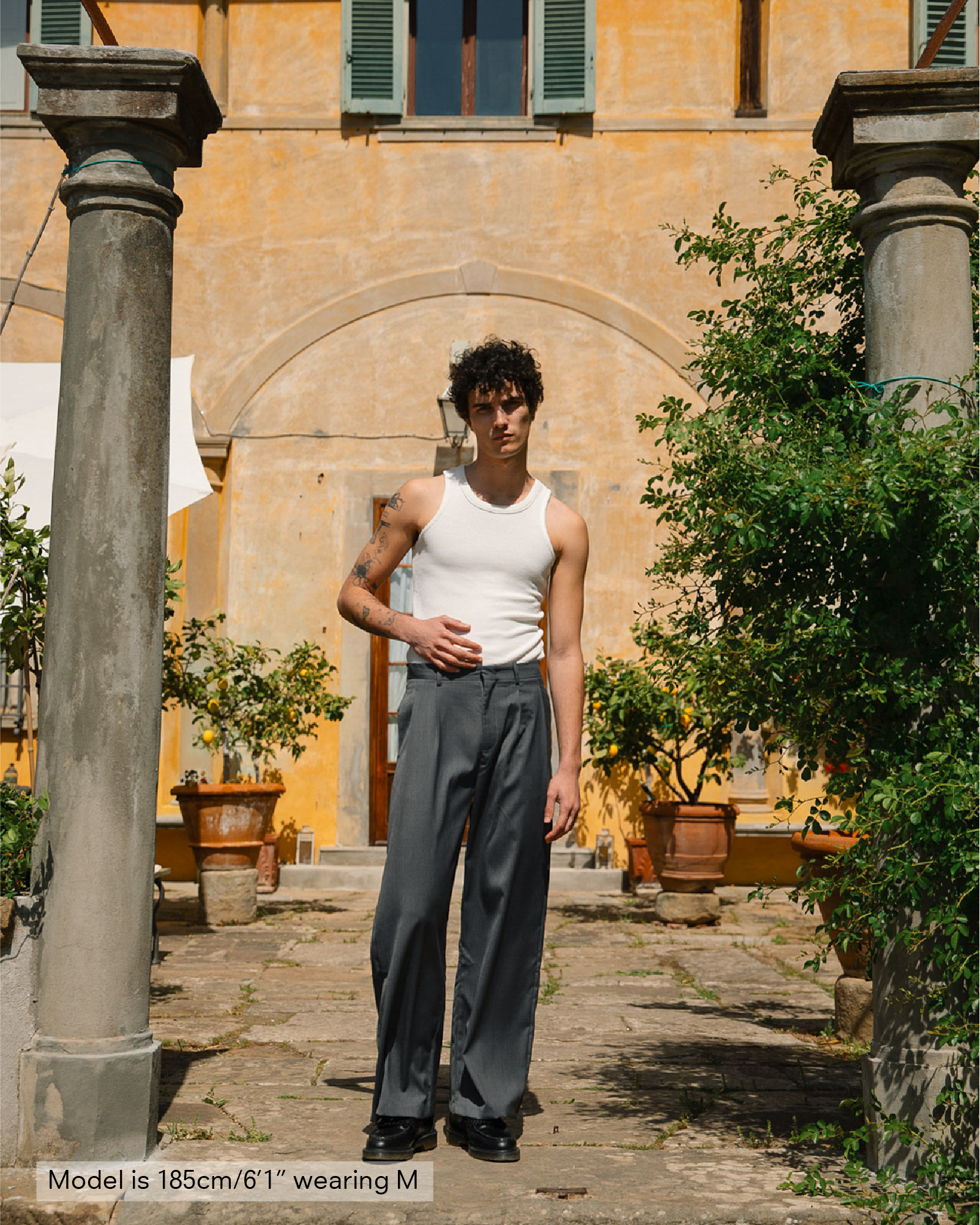 Dylan Grey Trousers | 33mm - Inspired by Nostalgia