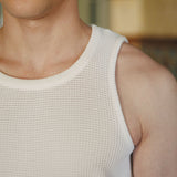 Andersen Waffle Tank, White