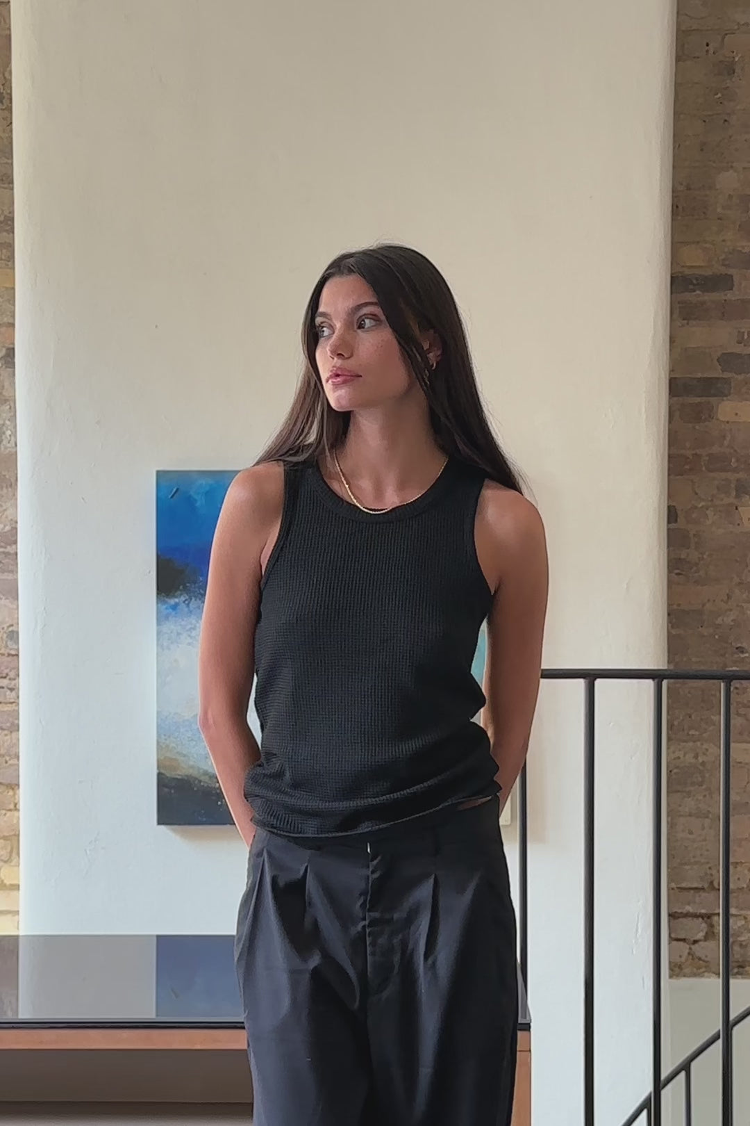 Andersen Black Tank Top | 33mm - Inspired by Nostalgia