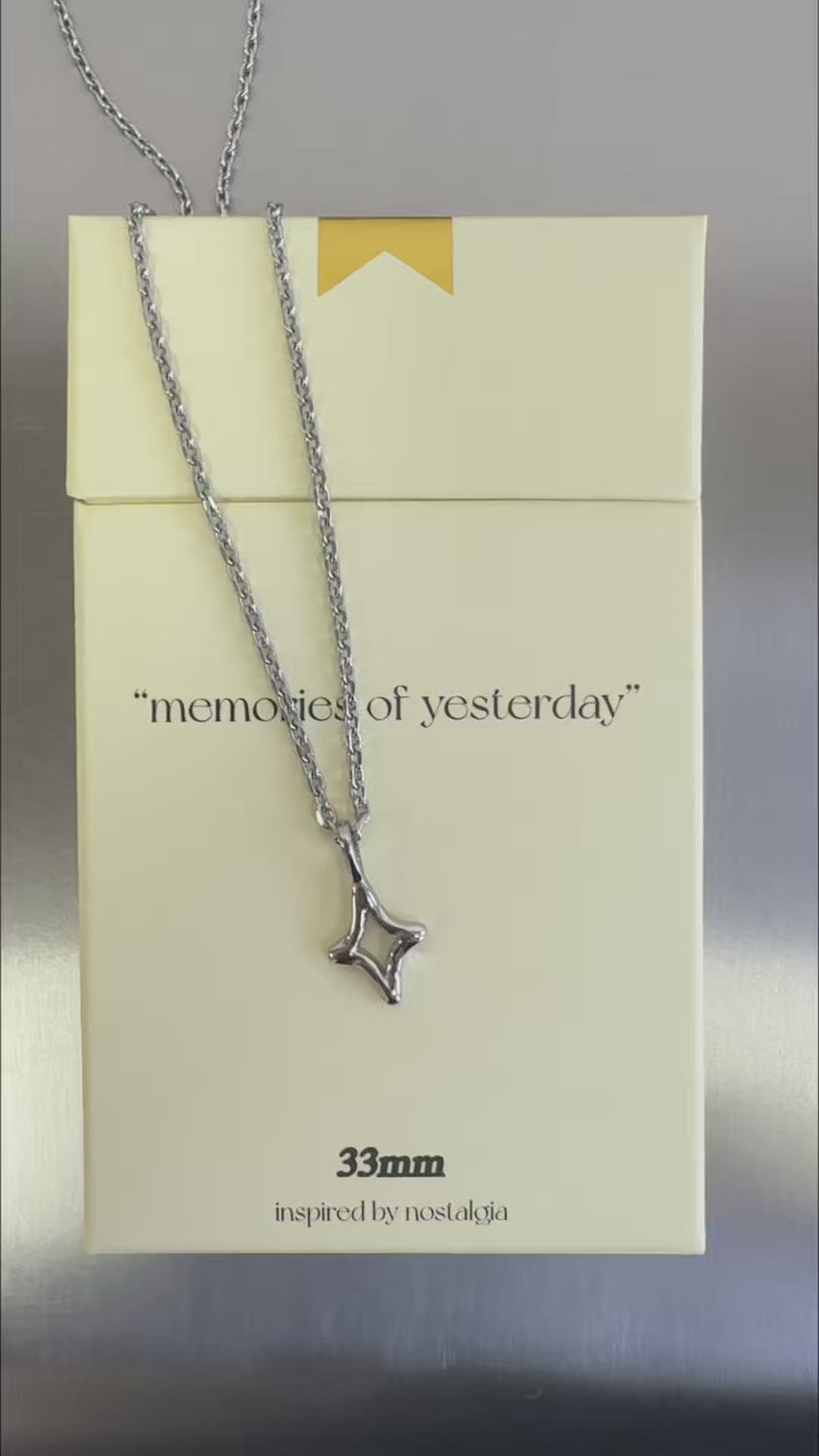 Ansel Silver Necklace | 33mm - Inspired by Nostalgia